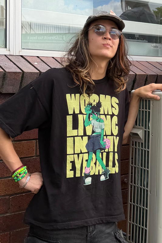 Worms Living in My Eyeballs Graphic T-Shirt